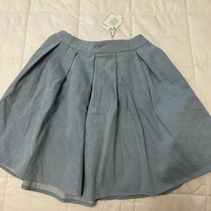 Brand new, denim skirt